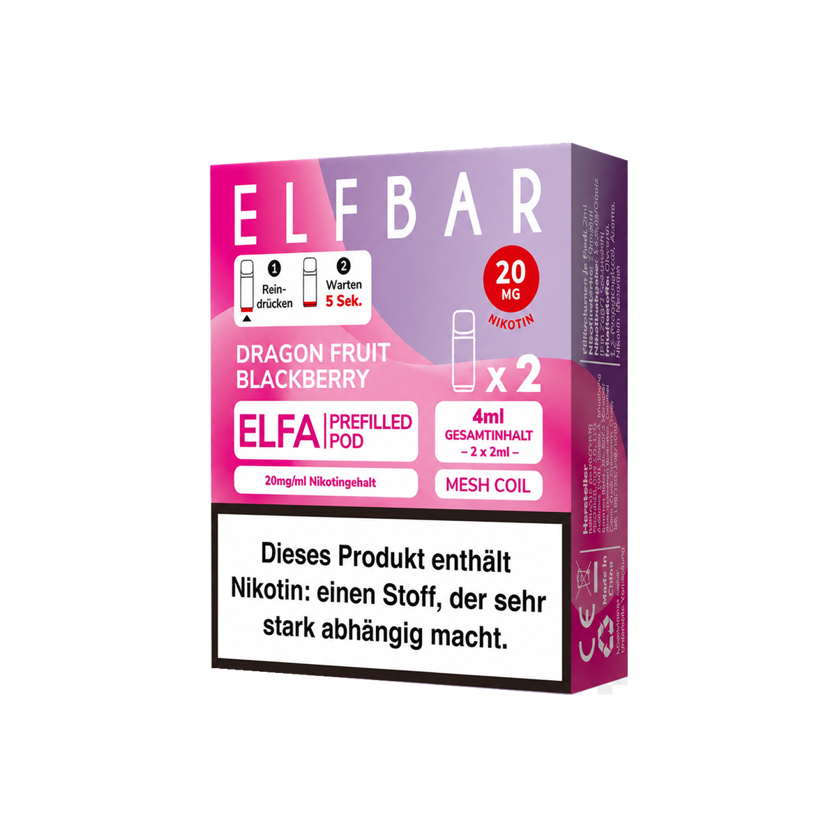 ELFA PODS Dragonfruit Blackberry