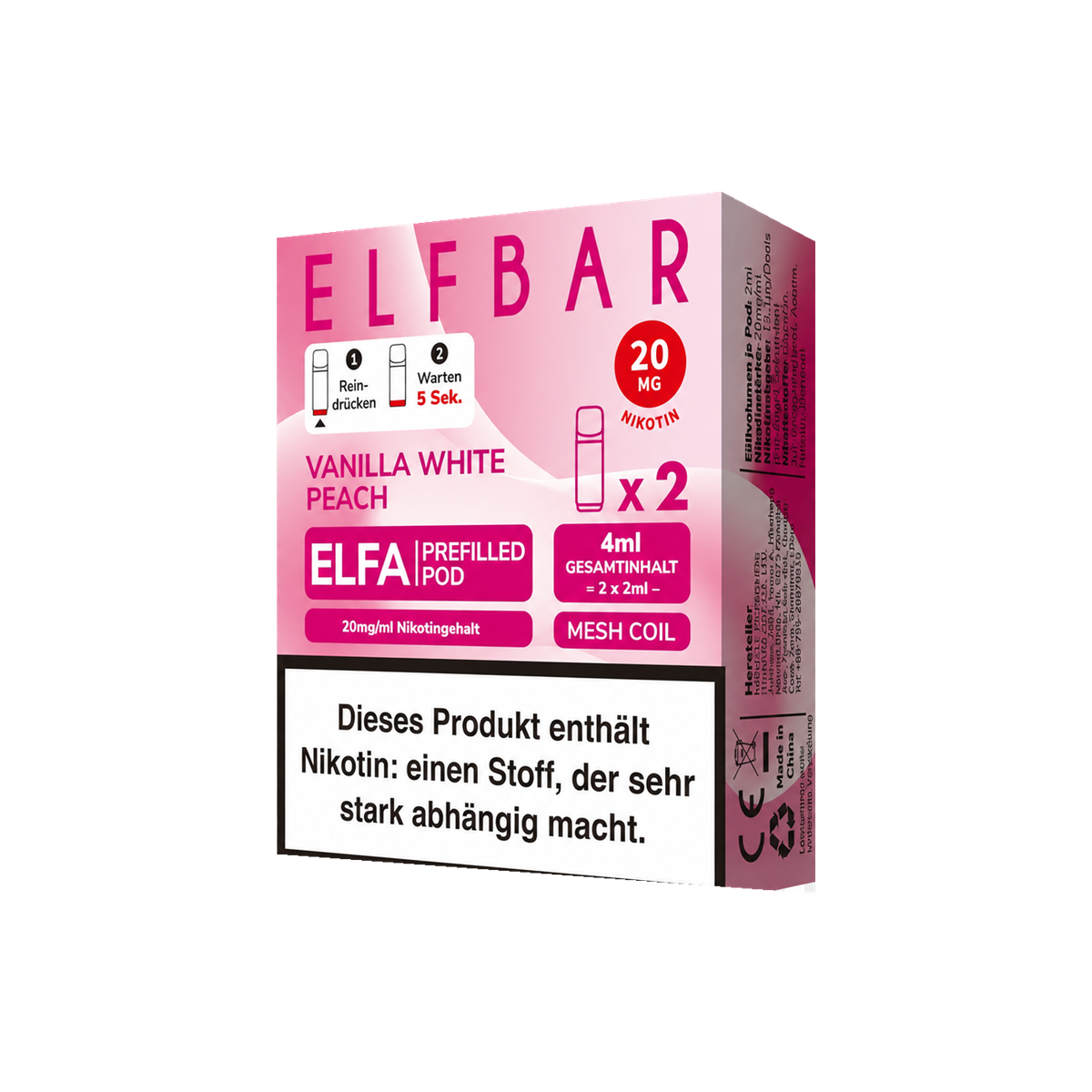 ELFA PODS Vanilla White Peach