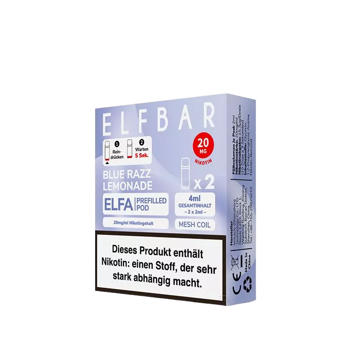 ELFA PODS Blue Razz Lemonade