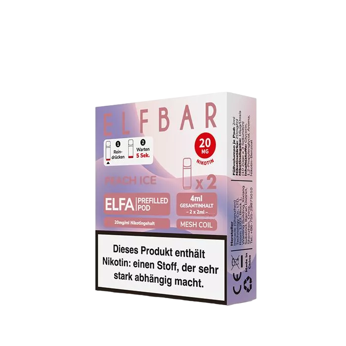 ELFA PODS Peach Ice
